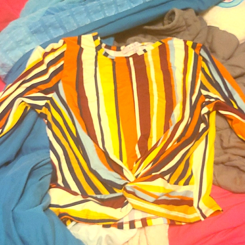 Long sleeve crop top